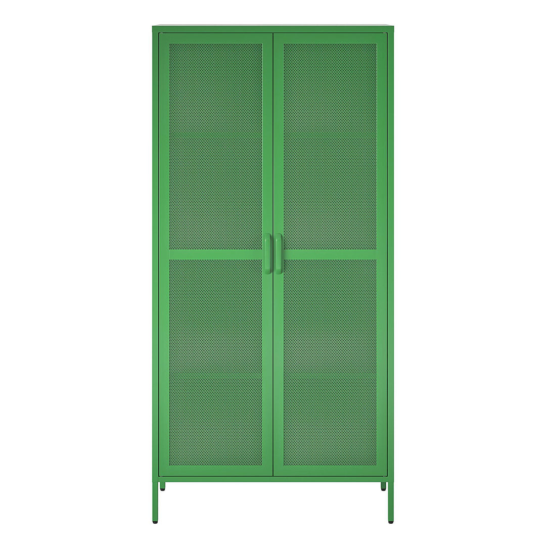 metal mesh cabinet doors - Kelly Green