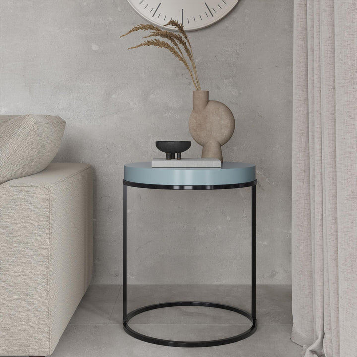 round accent table - Powder Blue