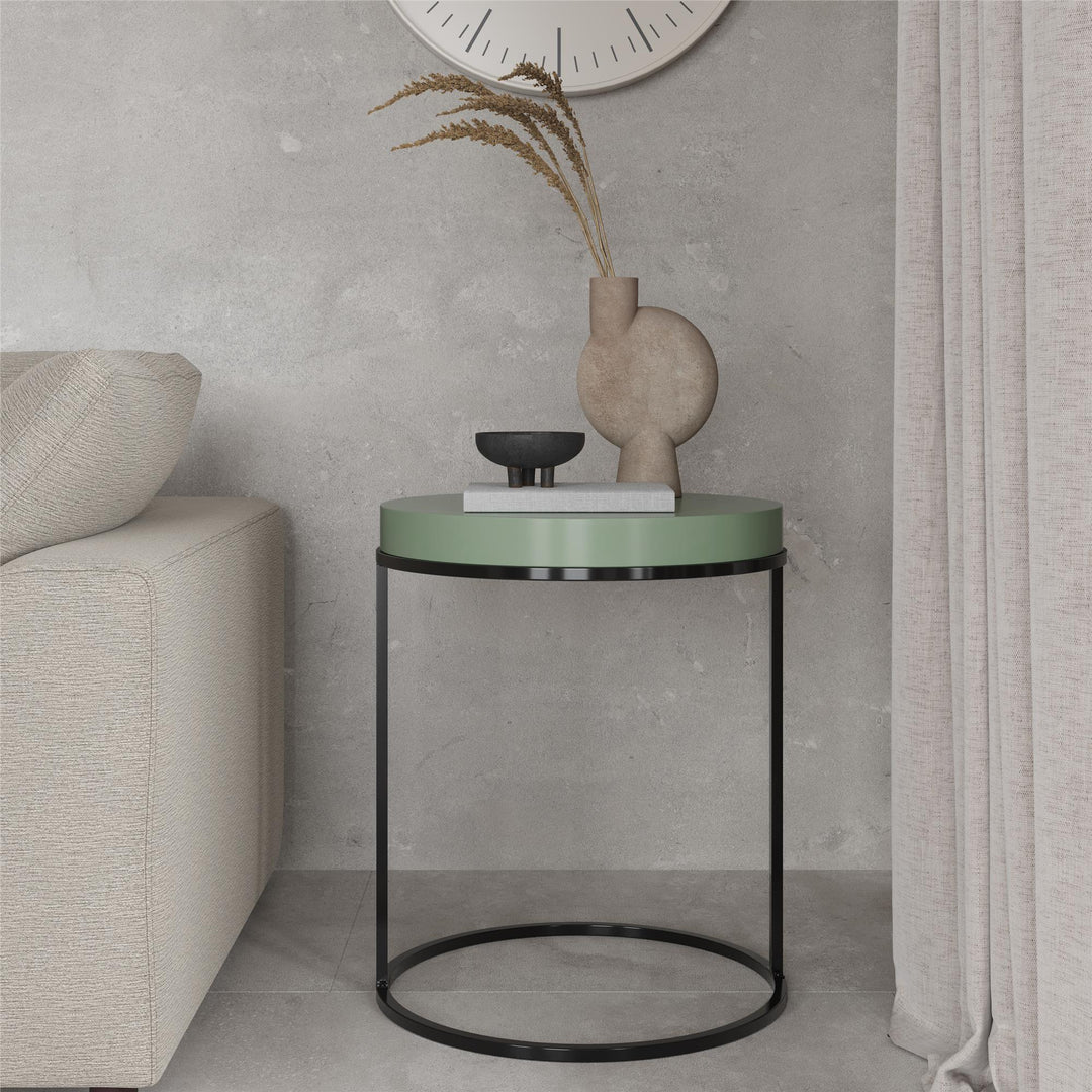 round accent table - Sage