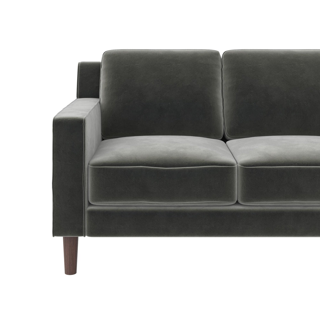 Brynn Sofa with Wood Legs -  Gray