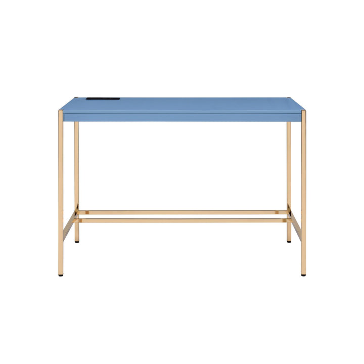 Functional writing desk with USB ports - Navy
