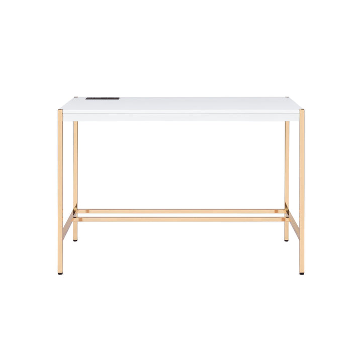 desk with usb port - White