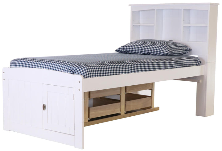bookshelf bed  - White
