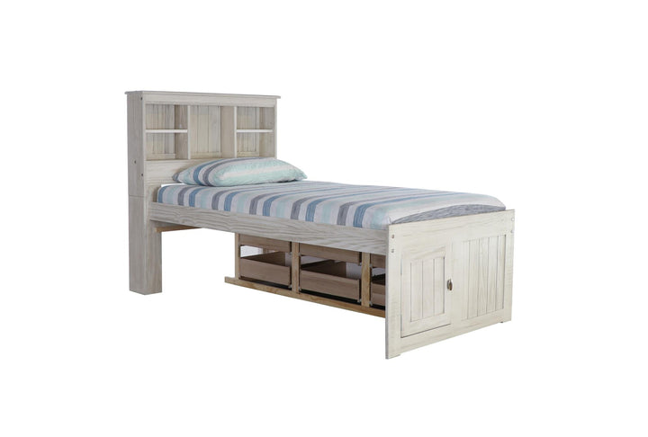 6-drawer twin bed  - Ash