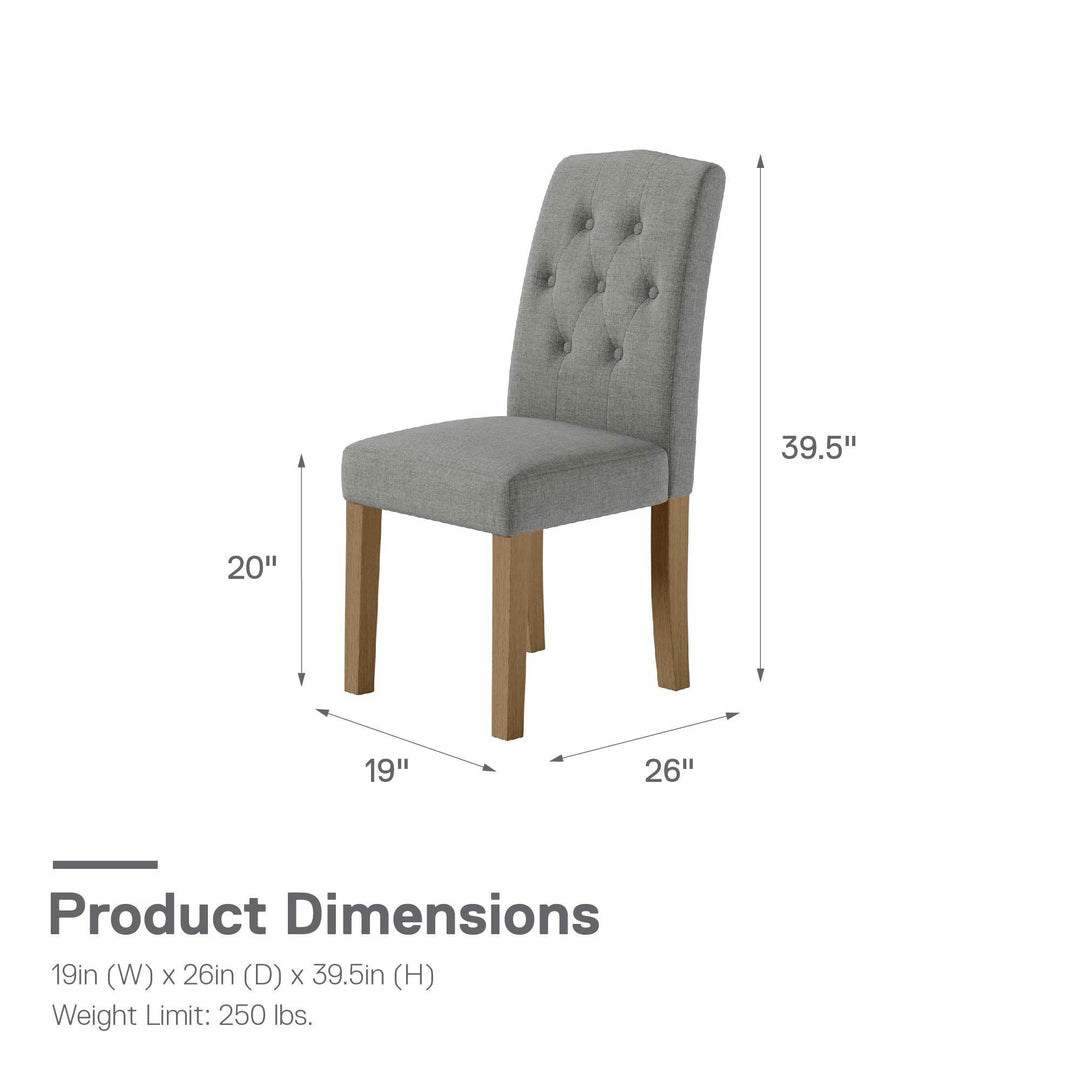 Best Jane Parsons Solid Wood Frame Chair -  Dark Gray