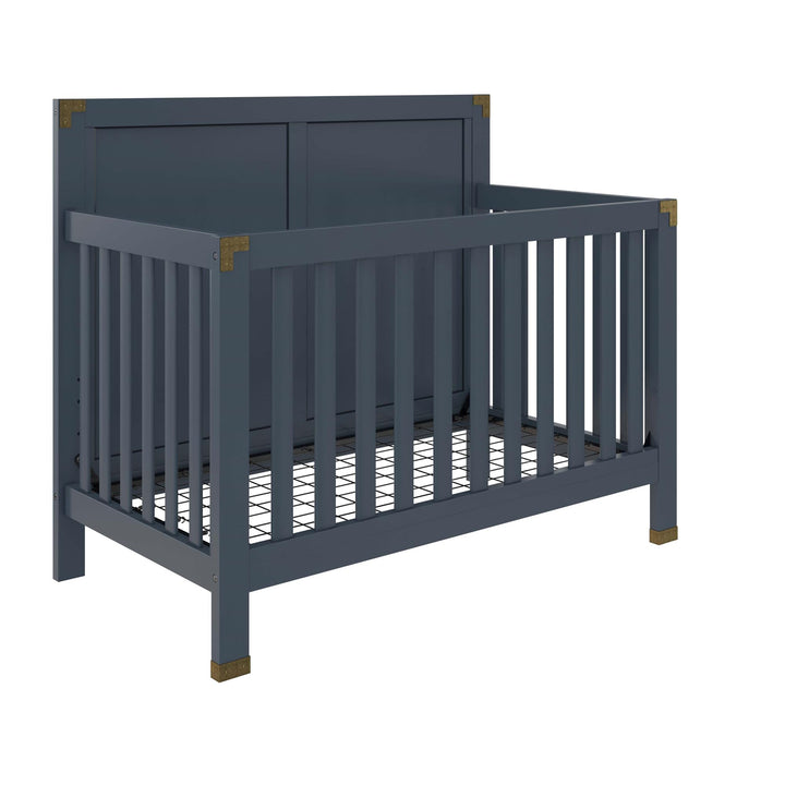 wood 5 in 1 baby crib - Graphite Blue