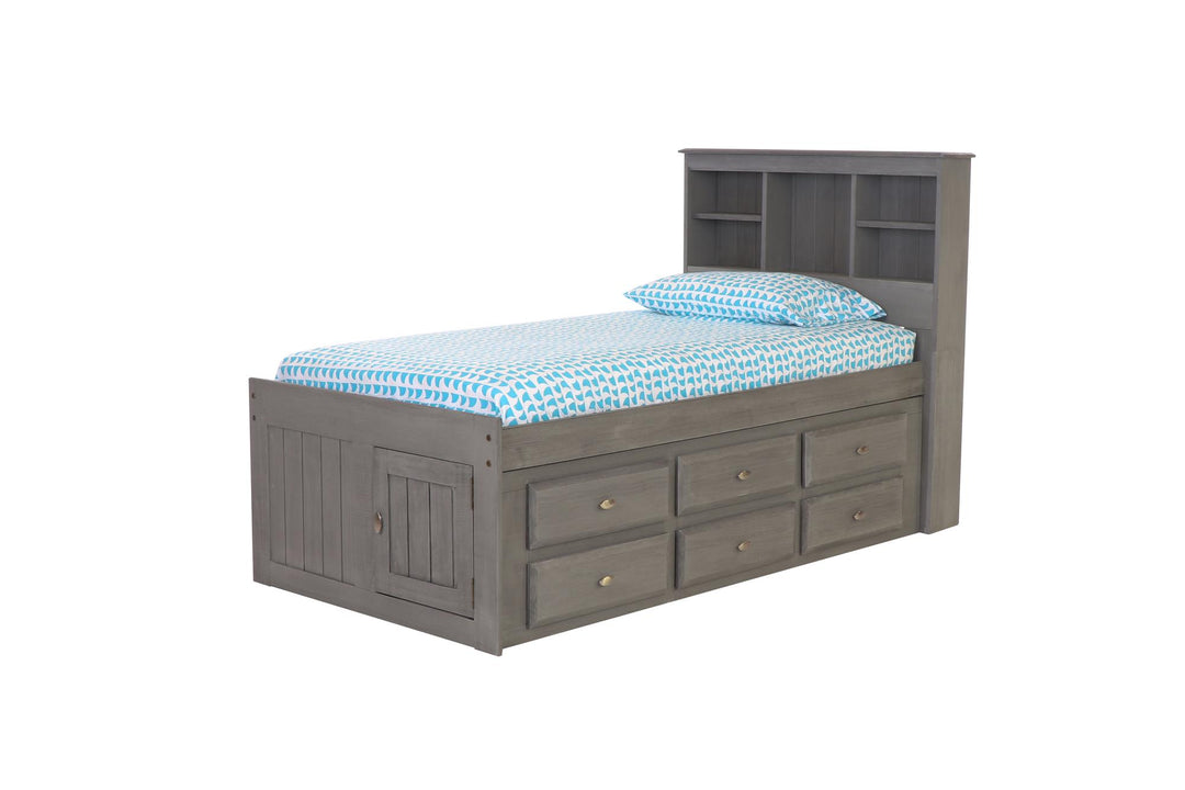 bookcase twin size bed - Charcoal