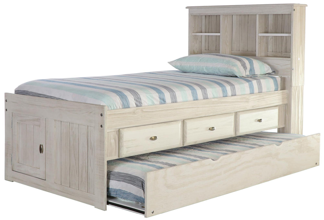 twin bed with 3 drawers - Ash