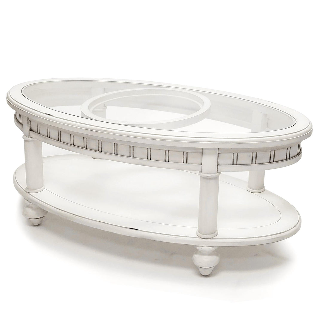 Oval Coffee Table - White