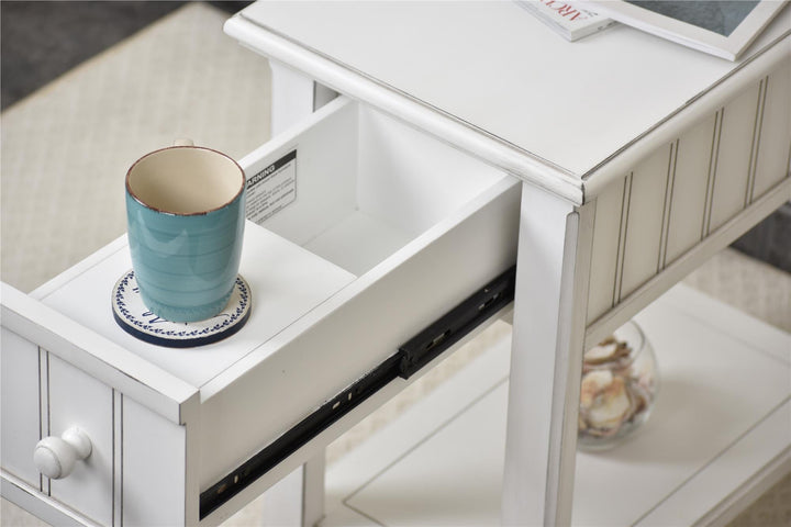 Sag Harbor Chair SideTable - White