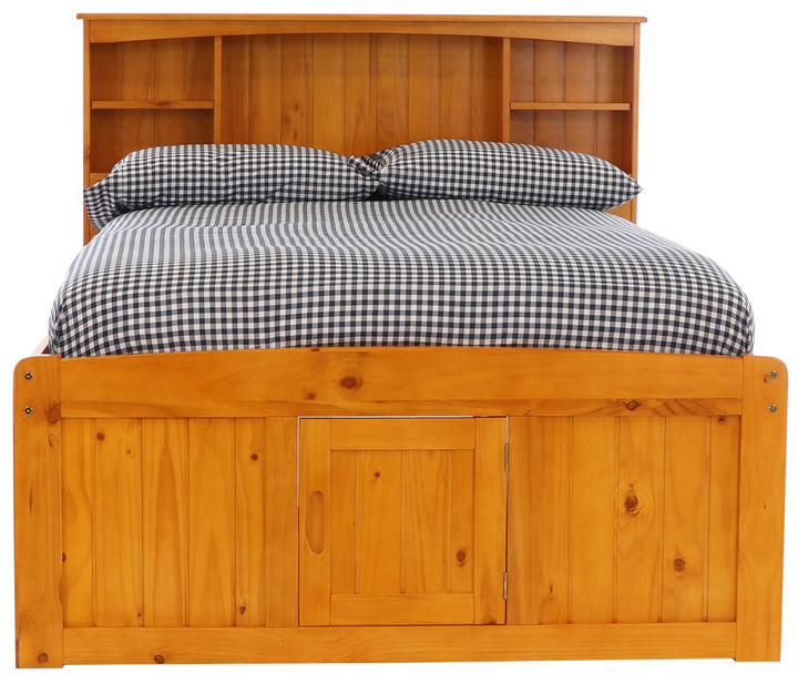 bookcase bed with drawers - Honey