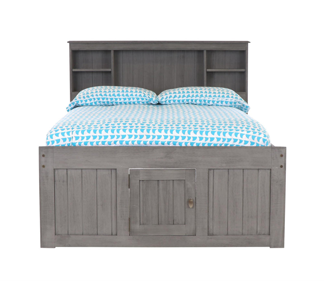captain bed full size - Charcoal