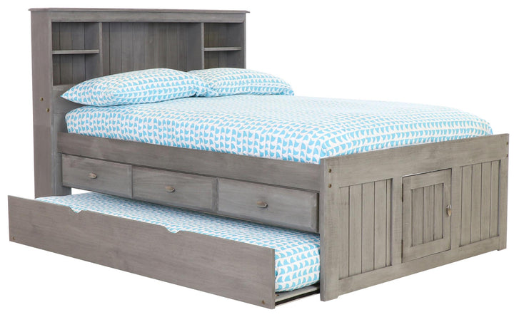 trundle bookcase bed - Charcoal