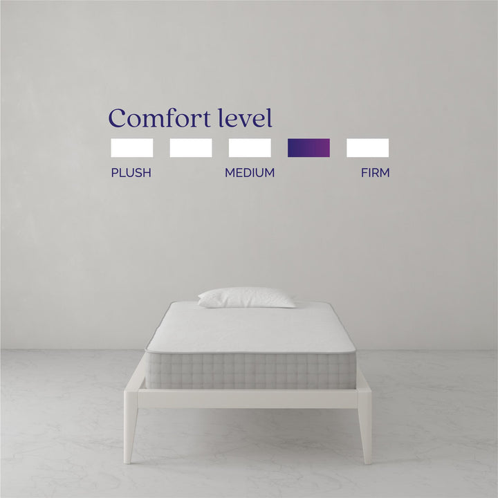 8" coil support mattress - White - Twin