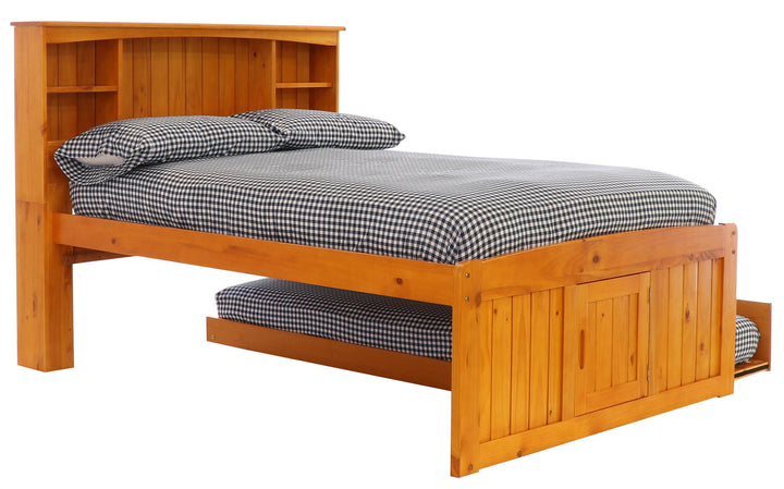 full bookcase bed - Honey