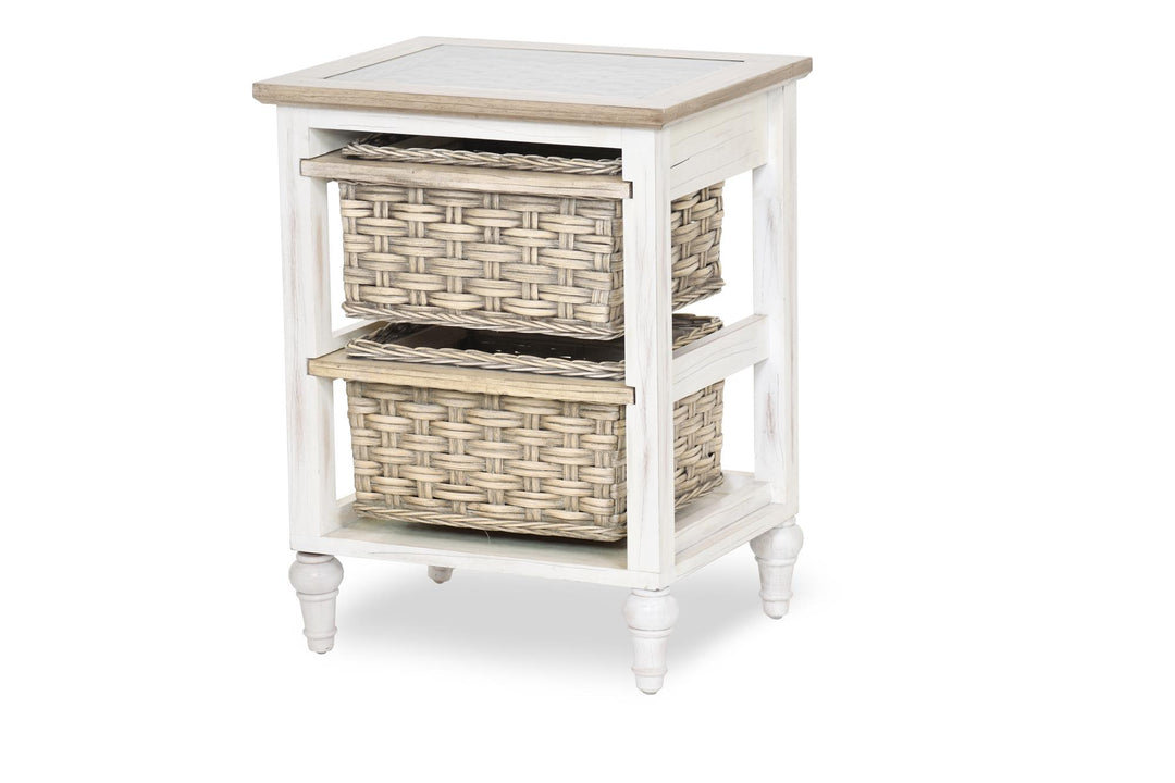 Basket Storage Cabinet - White - 2-Basket
