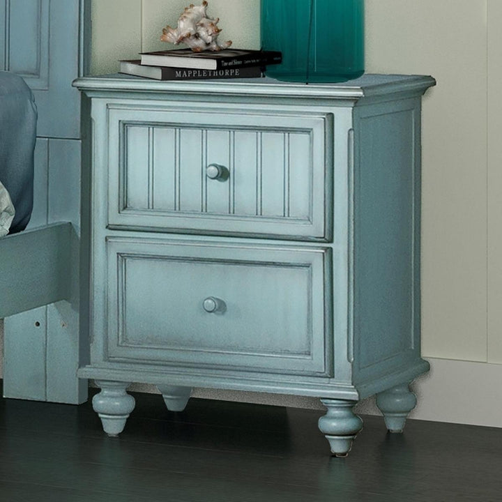 2 Drawer Nightstand  - Blue
