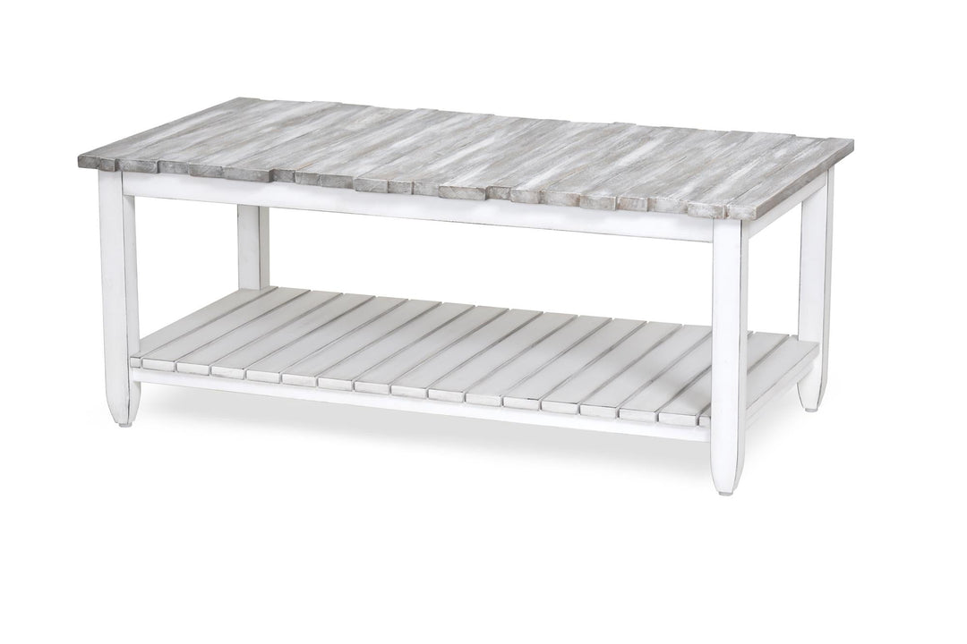Coffee Table with bottom shelf - Blue