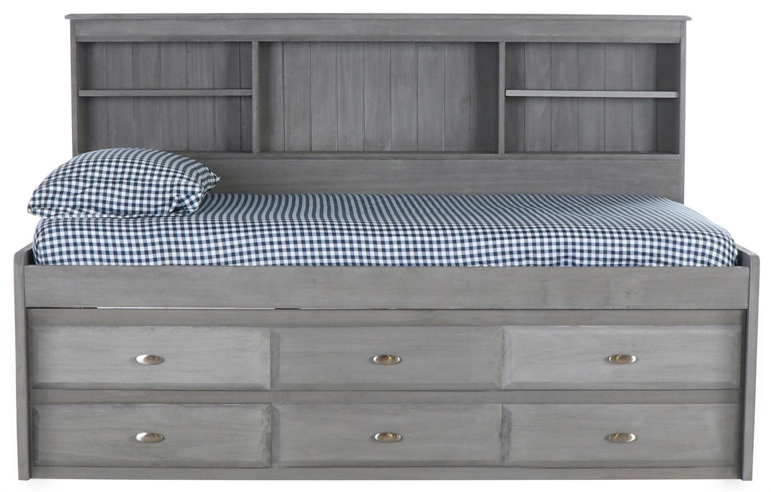 twin daybed with 6 drawers - Charcoal