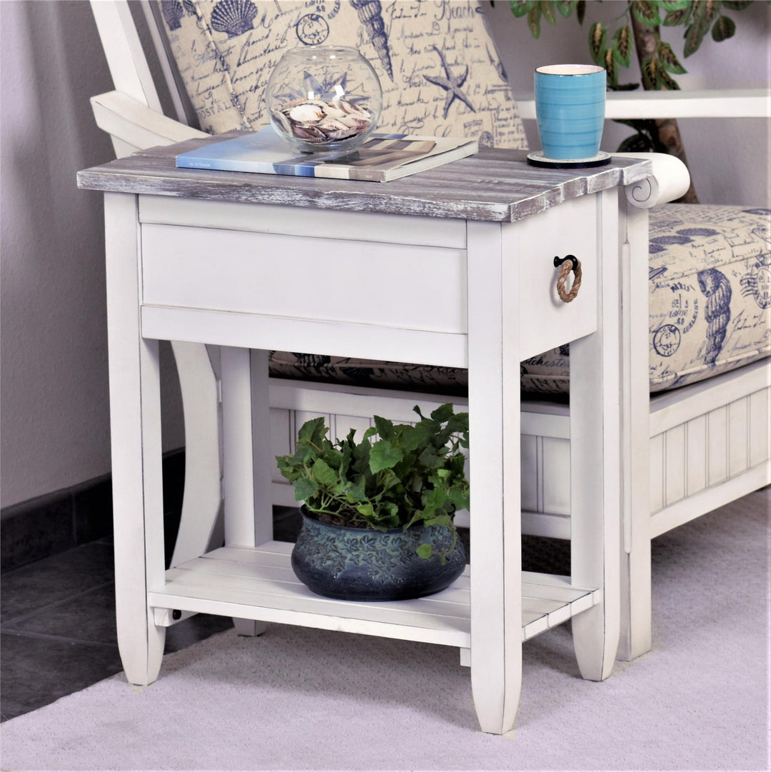 coastal end table - Gray