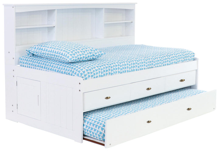 trundle daybed with storage - White