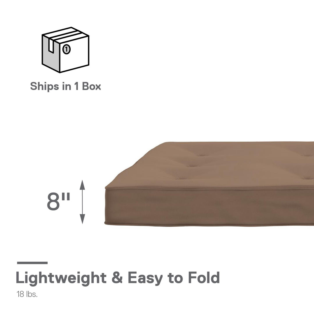 Stylish full size futon mattress -  Tan 