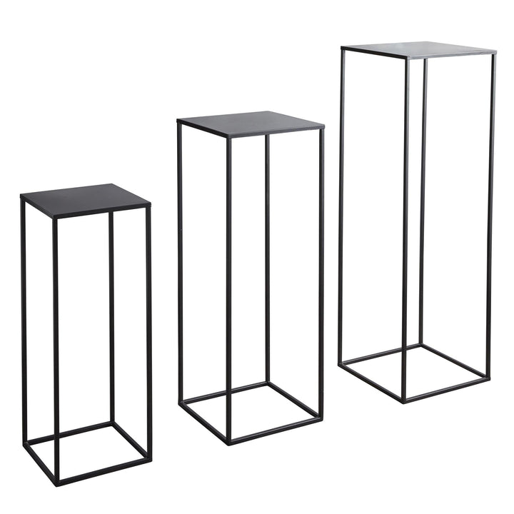 metal nesting tables - Black