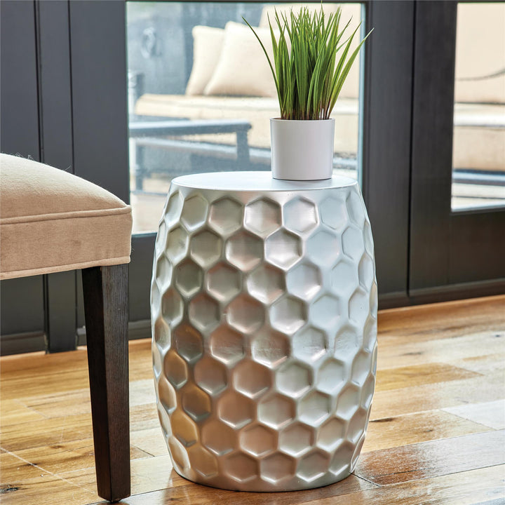 Crew Silver Stool - Silver Grey