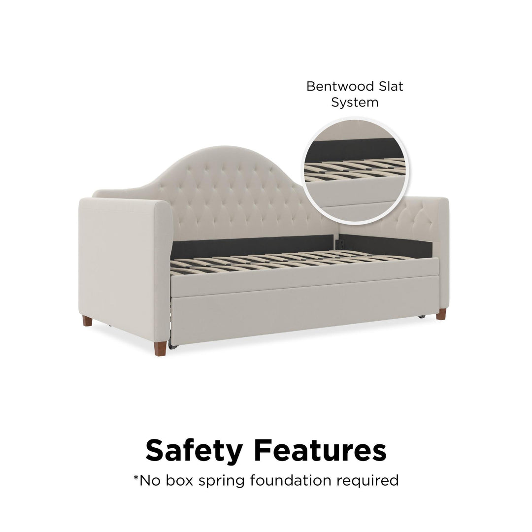 Rowan Valley Arden Upholstered Daybed and Trundle Set - Dove Gray