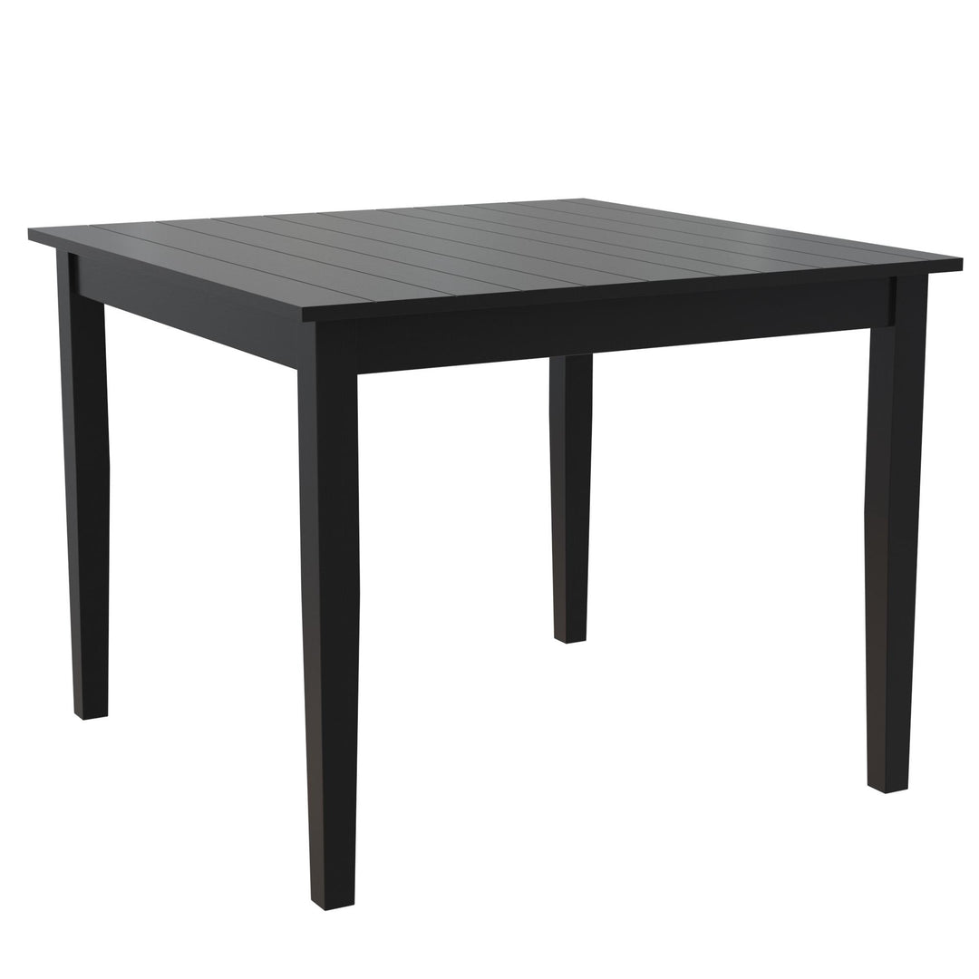 Redmond 5 Piece Traditional Dining Set with Table and 4 Chairs - Black / Beige