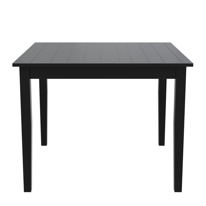 Redmond 5 Piece Traditional Dining Set with Table and 4 Chairs - Black / Beige
