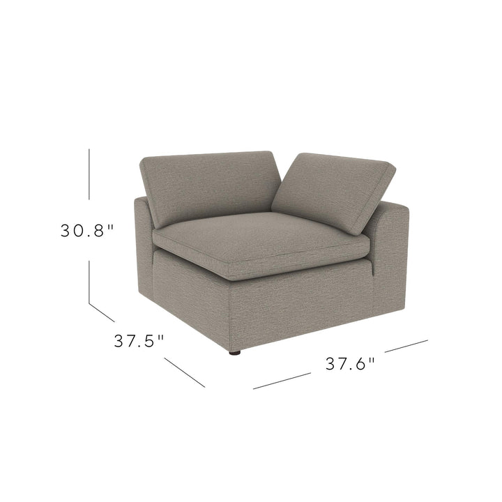 York Modular Corner Chair - Taupe