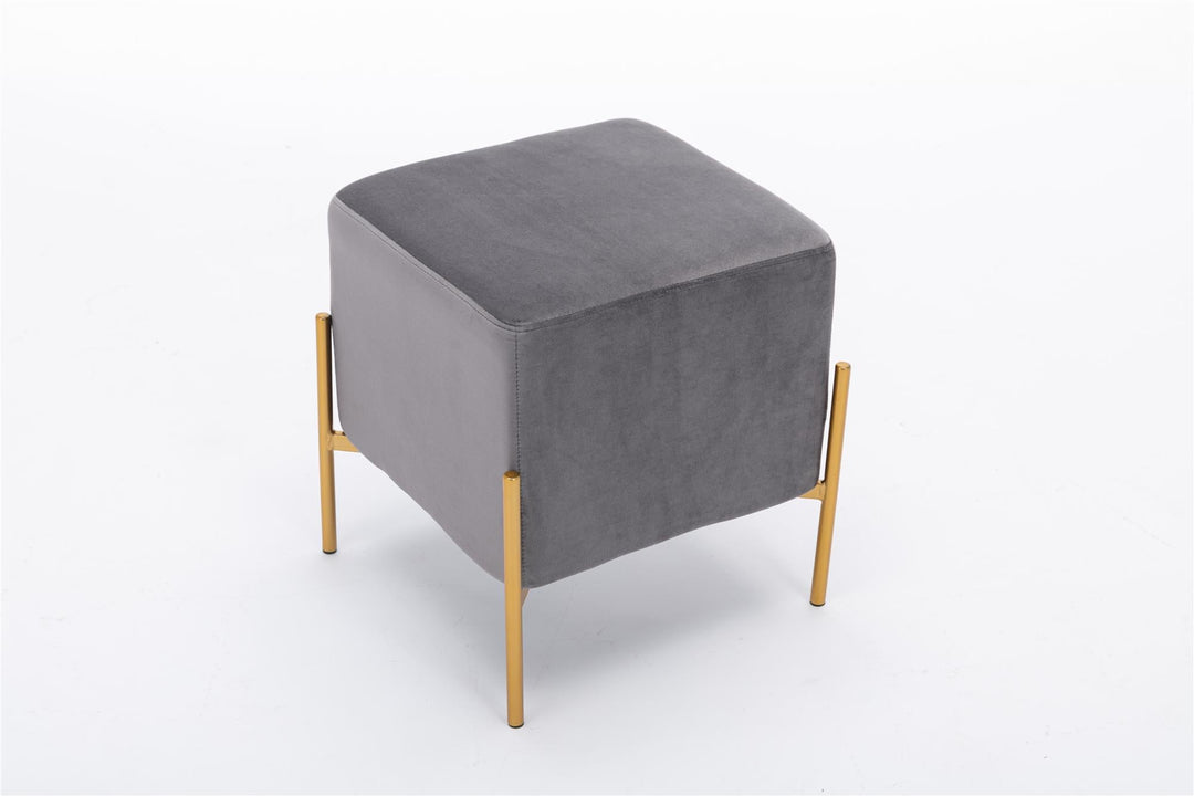 upholstered footrest - Gray