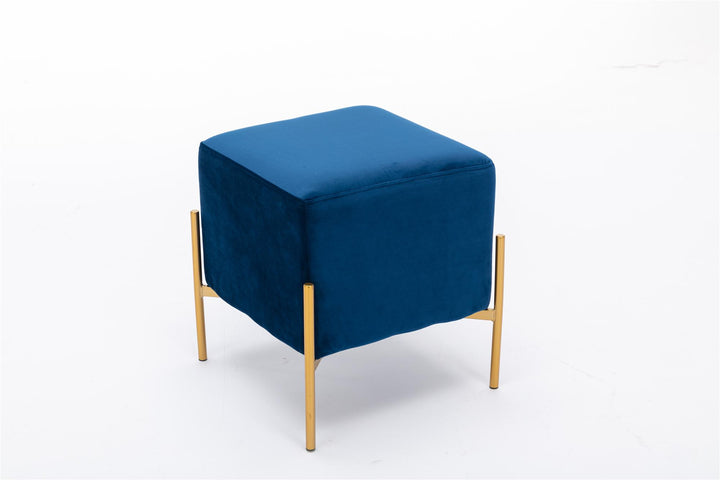 upholstered footrest - Blue