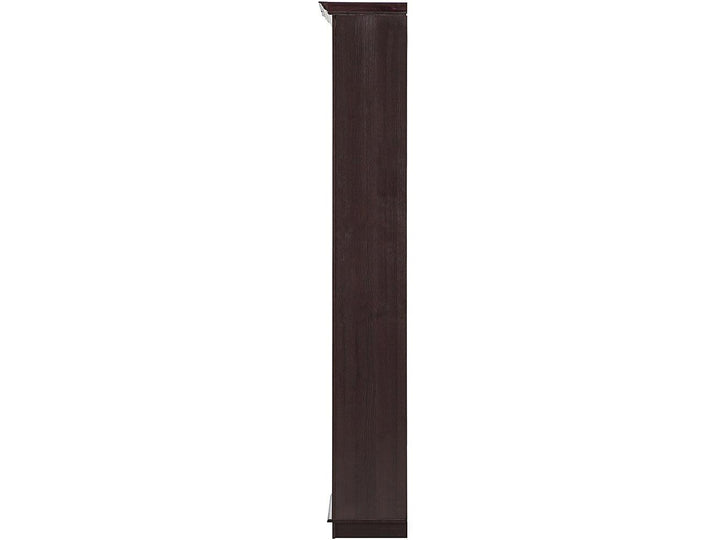 Natural wood open bookcase - Rich Brown