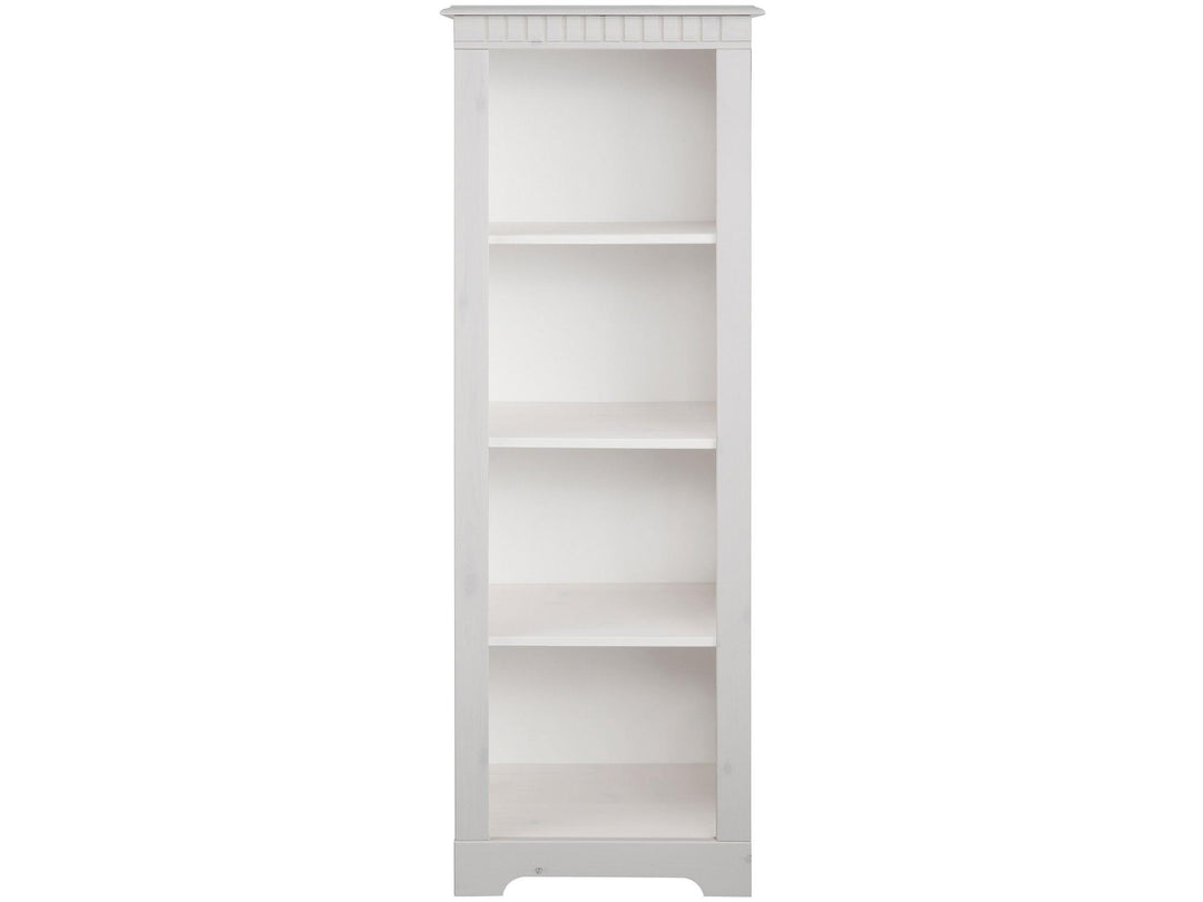 Sleek Open Bookshelf - White