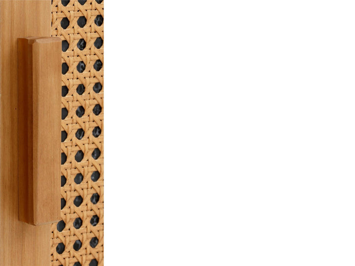 Talo 3 Shelf Bookcase with Closed Storage - Natural