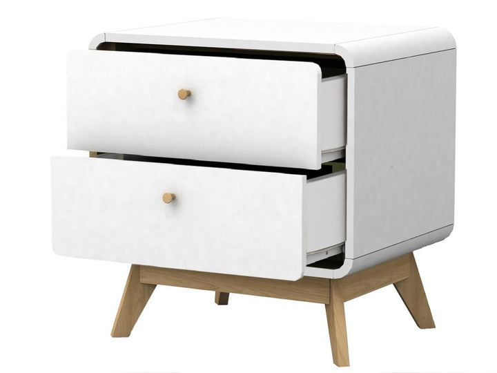 2 drawer nightstands -  White