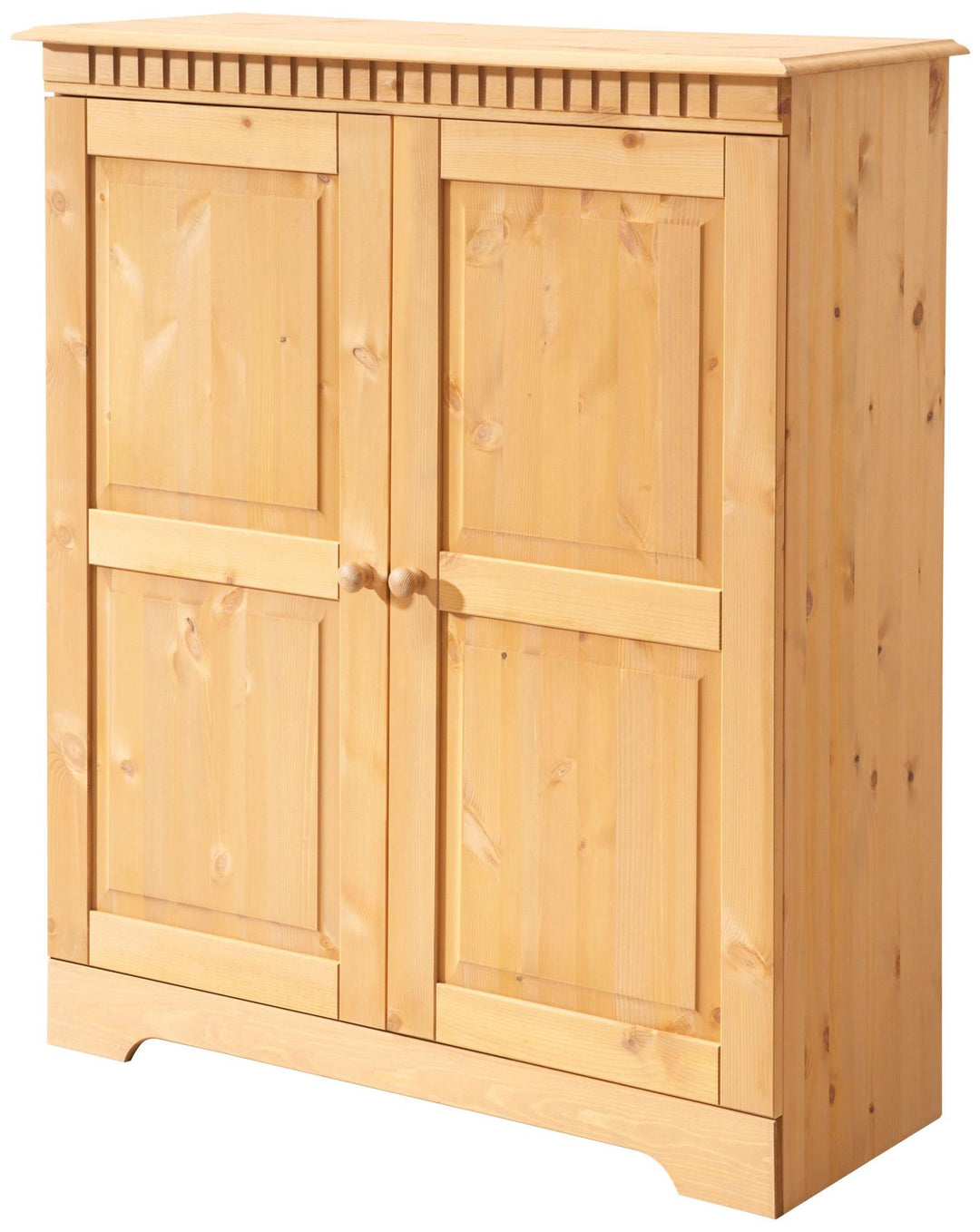 Solid wood closed cabinet for storage - Brown