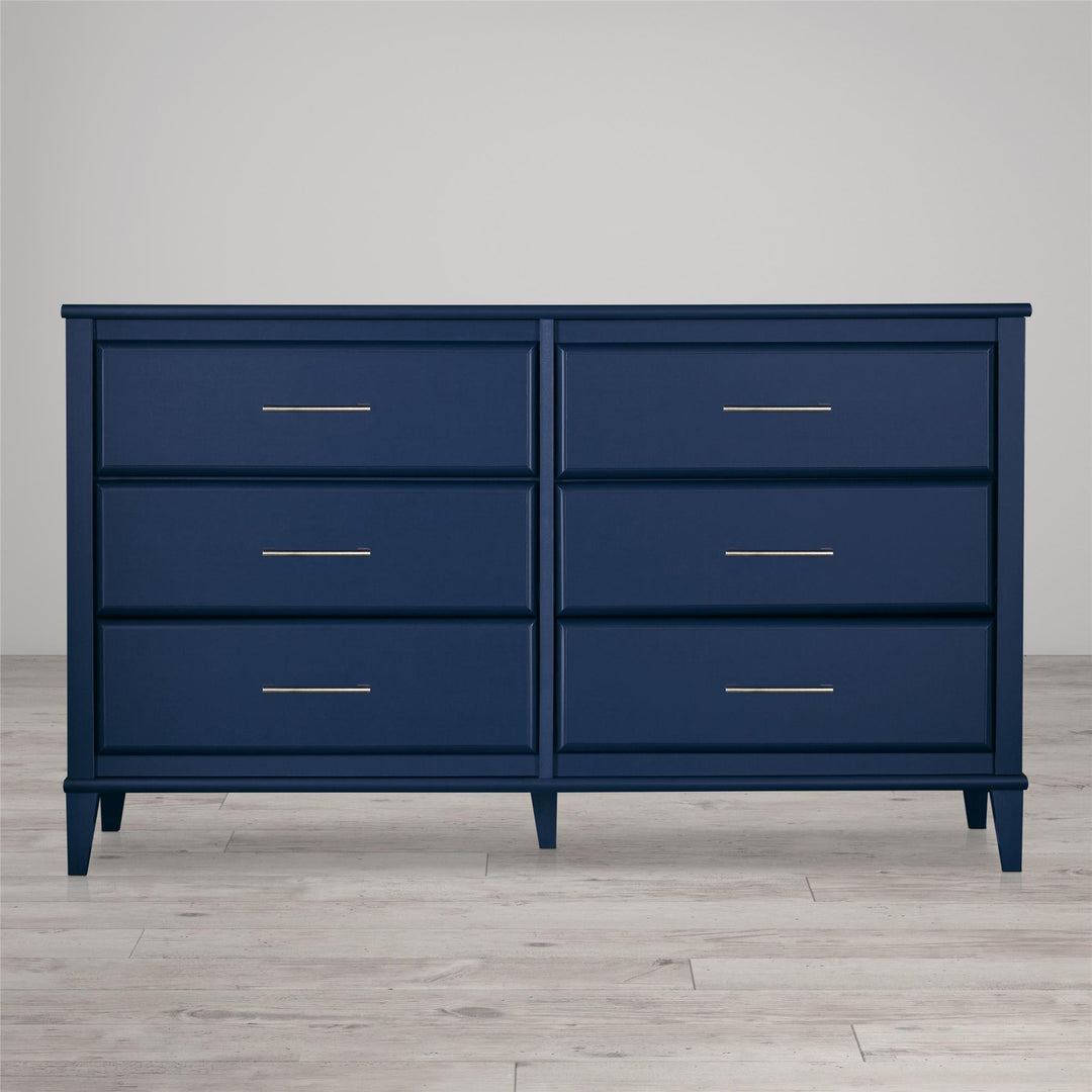 Sierra Ridge Mesa Kids' 6 Drawer Dresser with Rope Drawer Pulls - Blue