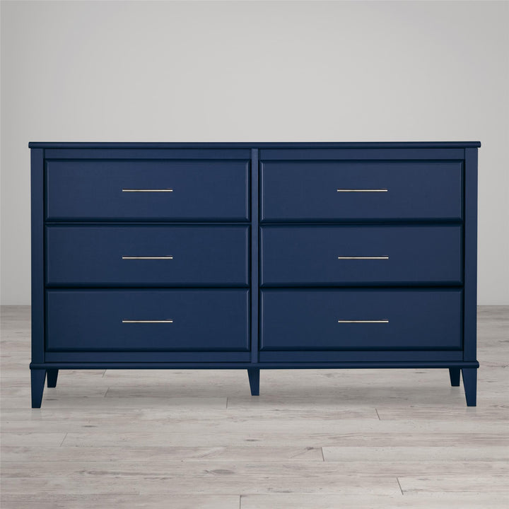 Sierra Ridge Mesa Kids' 6 Drawer Dresser with Rope Drawer Pulls - Blue