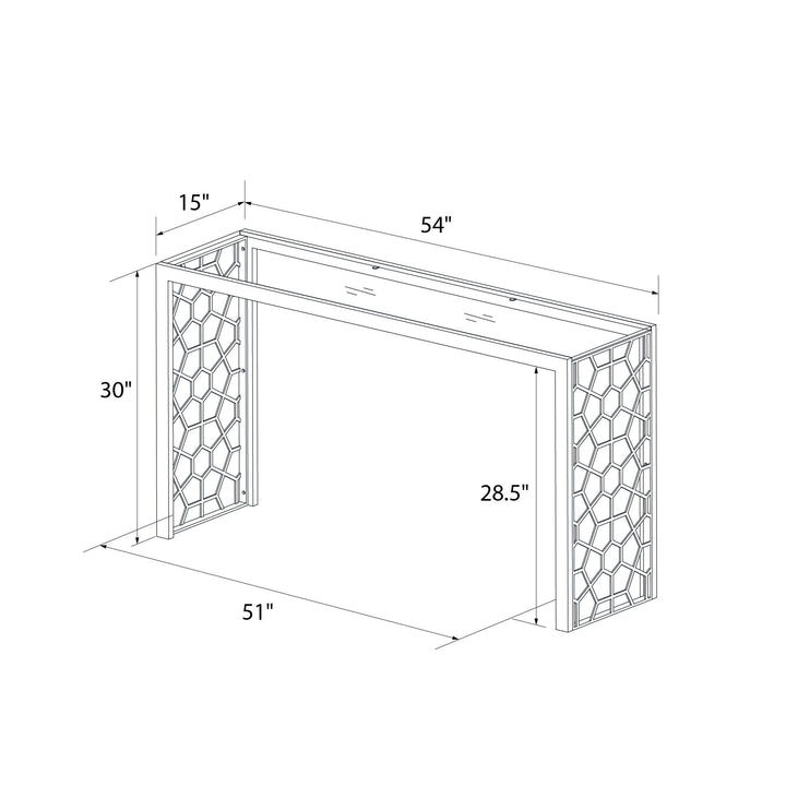 Buy comfortable Juliette console table -  Gold