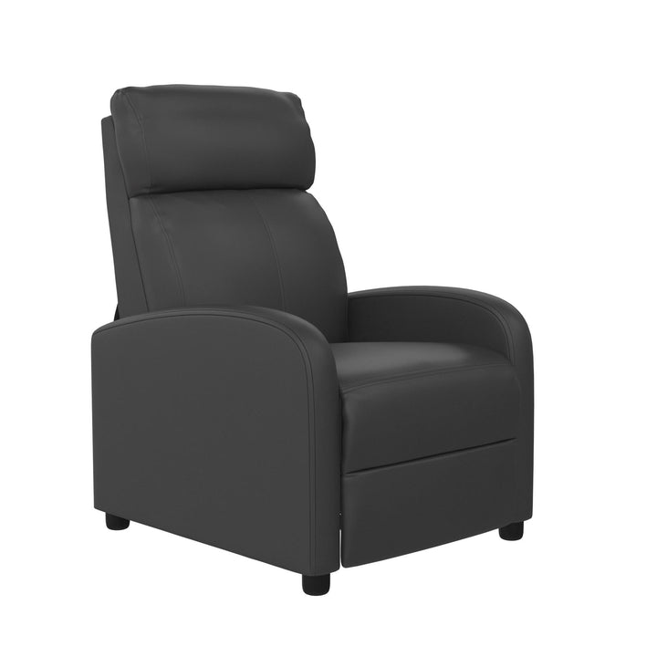 Moby Pushback Recliner Chair with Multiple Reclining Positions - Gray
