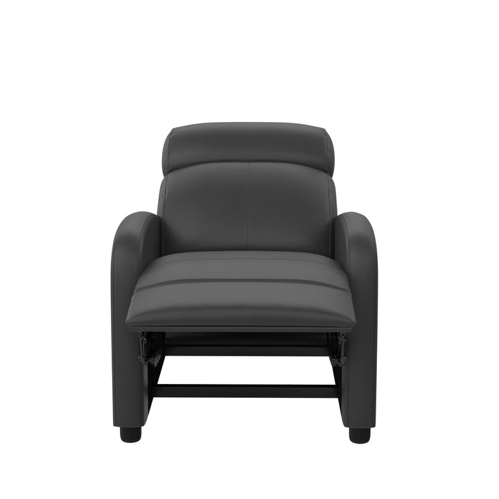 Moby Pushback Recliner Chair with Multiple Reclining Positions - Gray