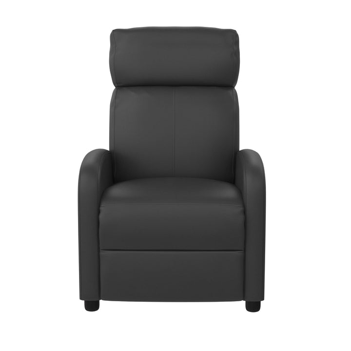 Moby Pushback Recliner Chair with Multiple Reclining Positions - Gray