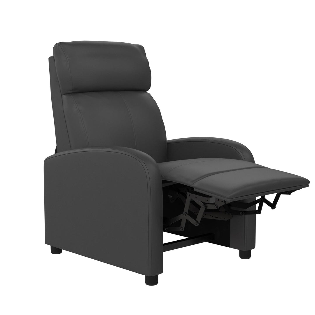 Moby Pushback Recliner Chair with Multiple Reclining Positions - Gray