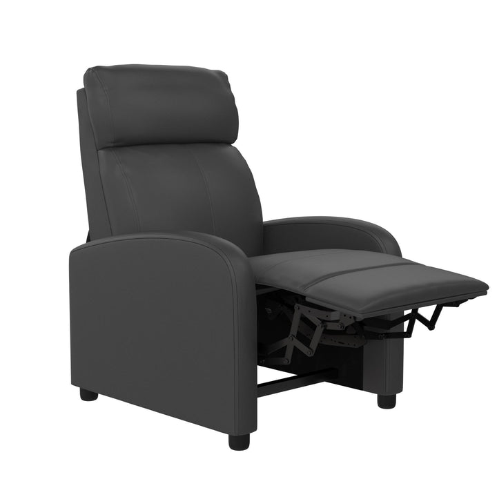 Moby Pushback Recliner Chair with Multiple Reclining Positions - Gray