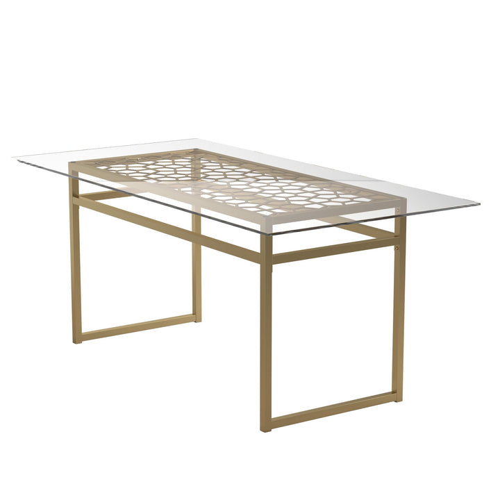 Stylish Juliette dining table -  Gold