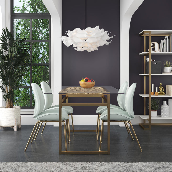 Best glass top dining table -  Gold