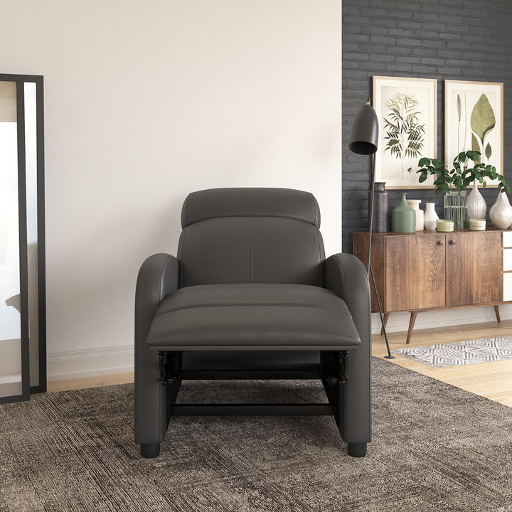 Moby Pushback Recliner Chair with Multiple Reclining Positions - Gray